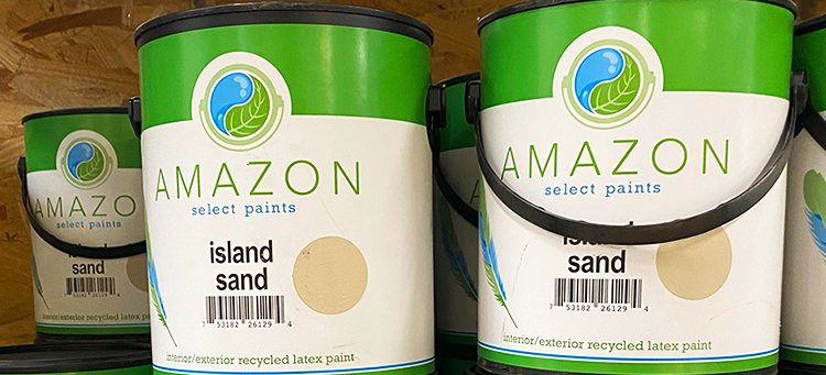 Recycled content paint