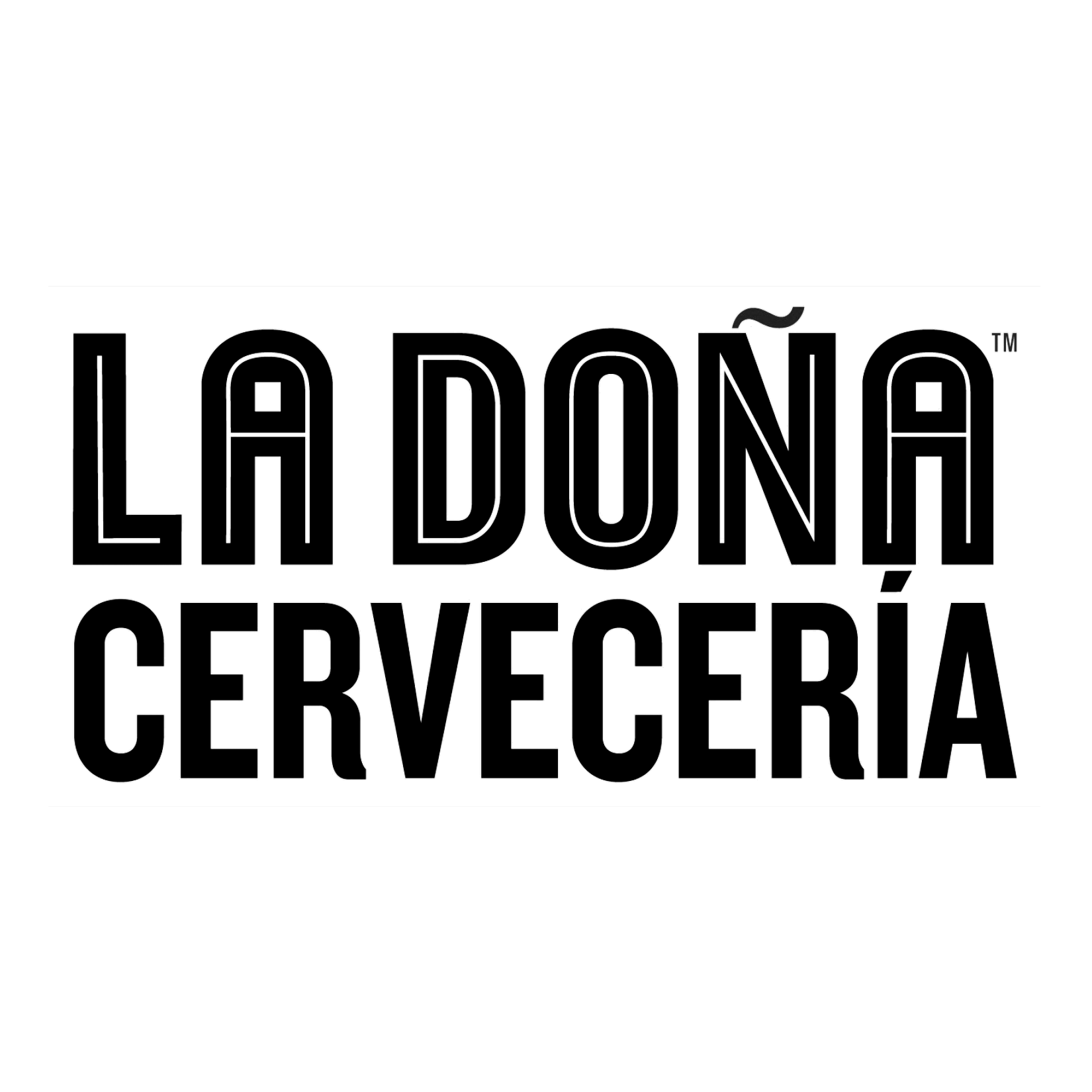 La Dona Logo Sq BW.png