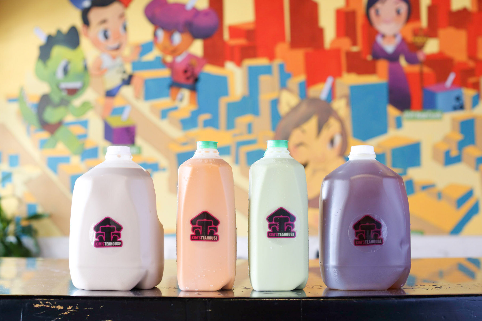 Milk Tea, Thai Tea, Thai Green Tea, Mango Green Tea