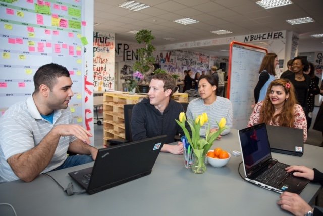 Co-founder and CEO of Facebook, Mark Zuckerberg, visits ReDI School of Digital Integration
