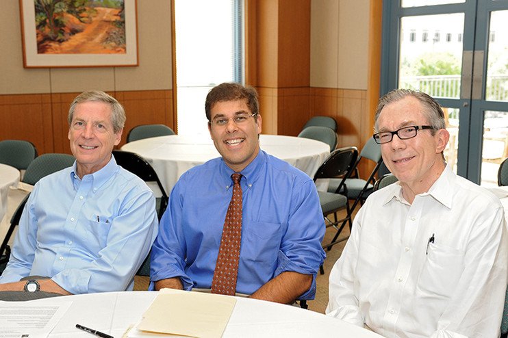Suri with Michael Gillette and Richard Baker, credit to Humanities Texas